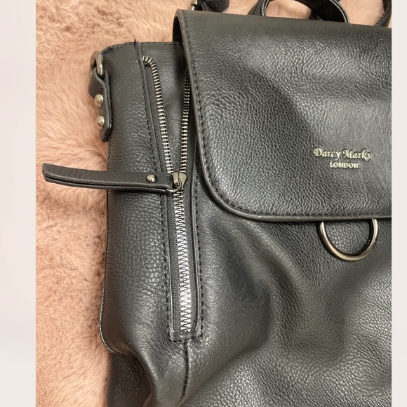 Vegan Leather Boho Hipster Hippie Art Chic Glam Minimalist Backpack Purse Bag - Picture 3 of 7